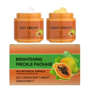 Papaya Whitening Cream Remove Freckle Lighten Dark Pigmentation Fade Smoothing Spots Face Moisturizing Cream 40g