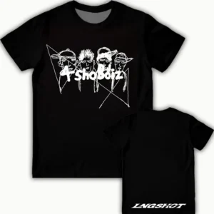 2026 New LNGSHOT Kpop Jay Park Same T-Shirt Summer Street Style Short-Sleeve Tee Men's Women's Trendy Hip Hop Crew Neck Top